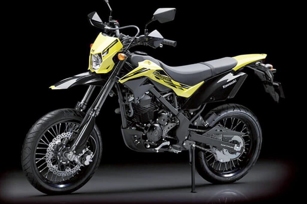 2020-Kawasaki-D-Tracker-X150-yellow-black