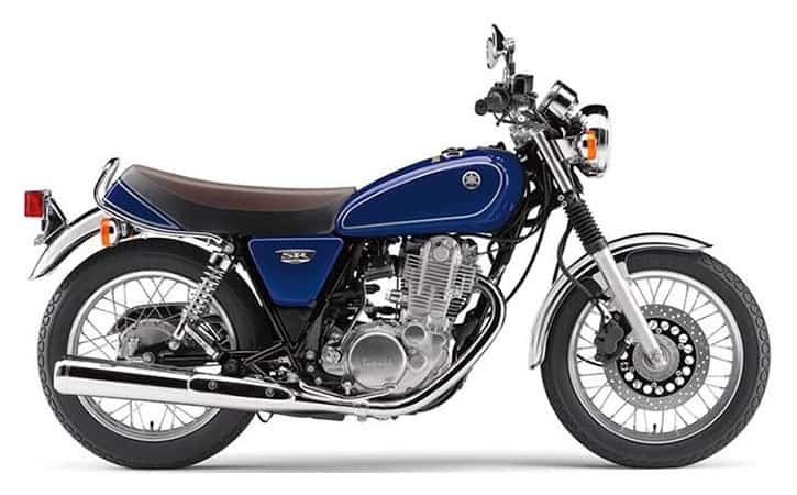 Yamaha-SR400-blue-Best-Beginner-Motorcycles-For-Women-micramoto