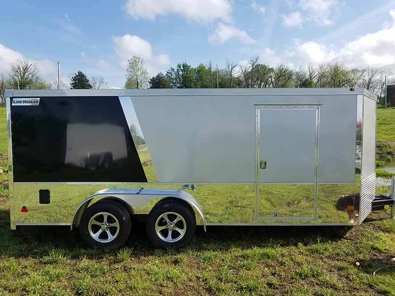 Low-enclosed-hauler-motorcycle-trailer
