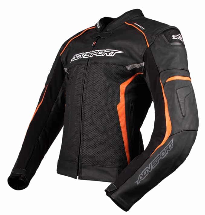 AGVSPORT Aragon Men's Leather Motorcycle Jacket