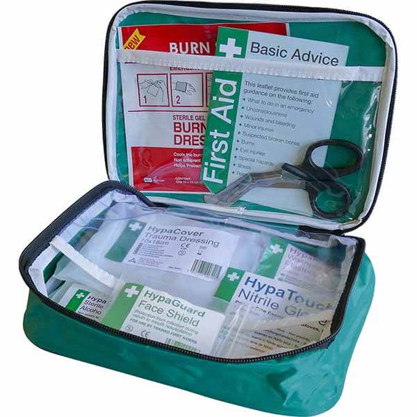 motorcycle first aid kit in pouch