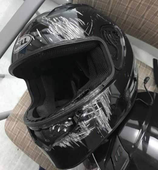 motorcycle helmet Natural Wear And Tear