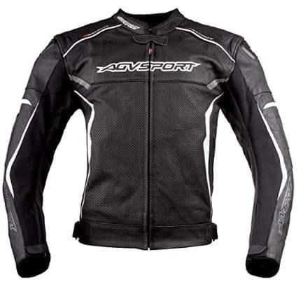 AGVSPORT Aragon Men's Leather Motorcycle Jacket