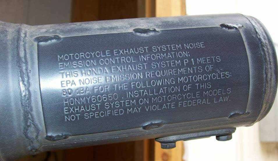 EPA Motorcycle Certification in the United States