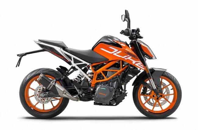 2022 KTM 390 Duke orange