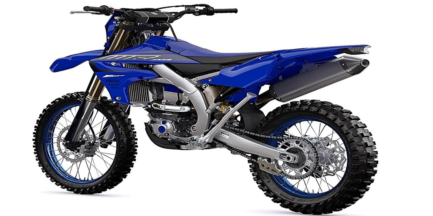 The blue Yamaha WR450F cross-country motorcycle is a stunning example of the company's dedication to design and performance. Its deep blue color is not only eye-catching and visually appealing but also serves a practical purpose. Blue is often associated with trustworthiness, reliability, and stability, and these are all qualities that are important in a cross-country motorcycle. It instills confidence in the rider, ensuring that they feel safe and secure as they navigate challenging terrain.