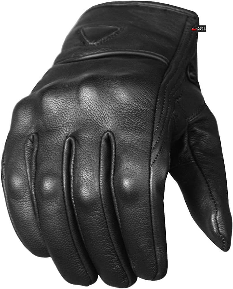 Premium Leather Biker Gel Gloves