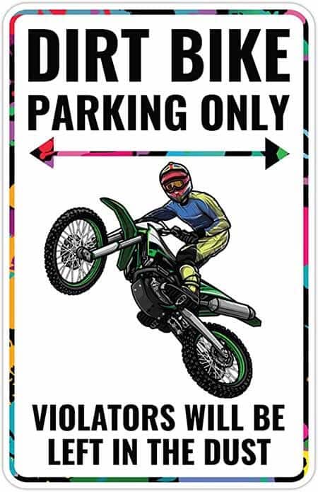 Venicor Dirt Bike Sign Decor-Best Gifts For a Motorcyclist For Under $20