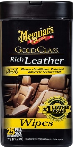 Meguiar's Gold Class Rich Leather Wipes — Best Overall