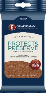 Guardsman Protect & Preserve Leather Care Wipes