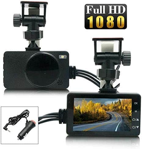 MASO Motorcycle Dash Cam Front and Rear