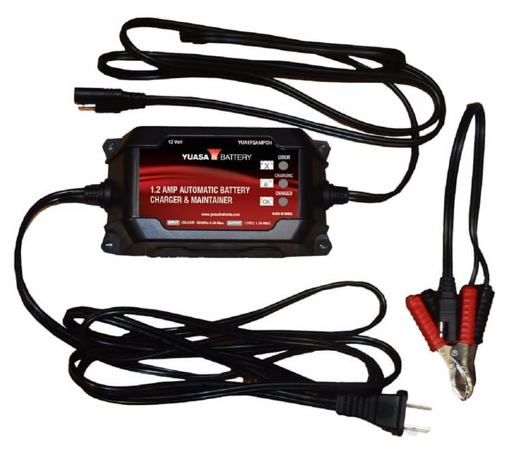 Yuasa 1.2 Amp Automatic Battery Charger & Maintainer
